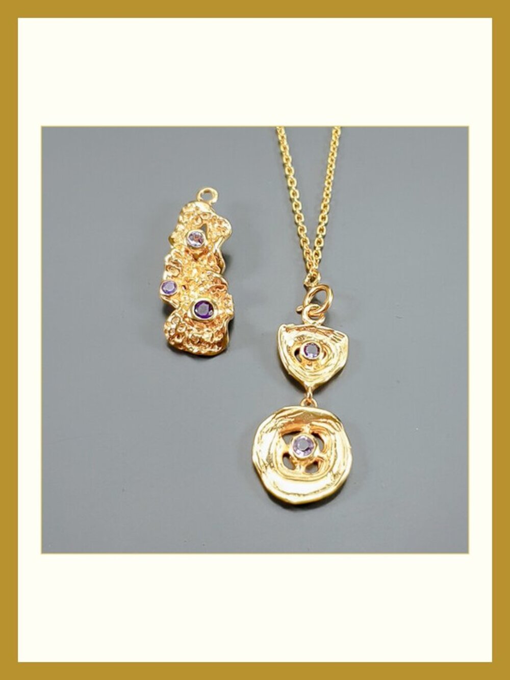 Necklace Tailor your look with Gold and Amethysts 925